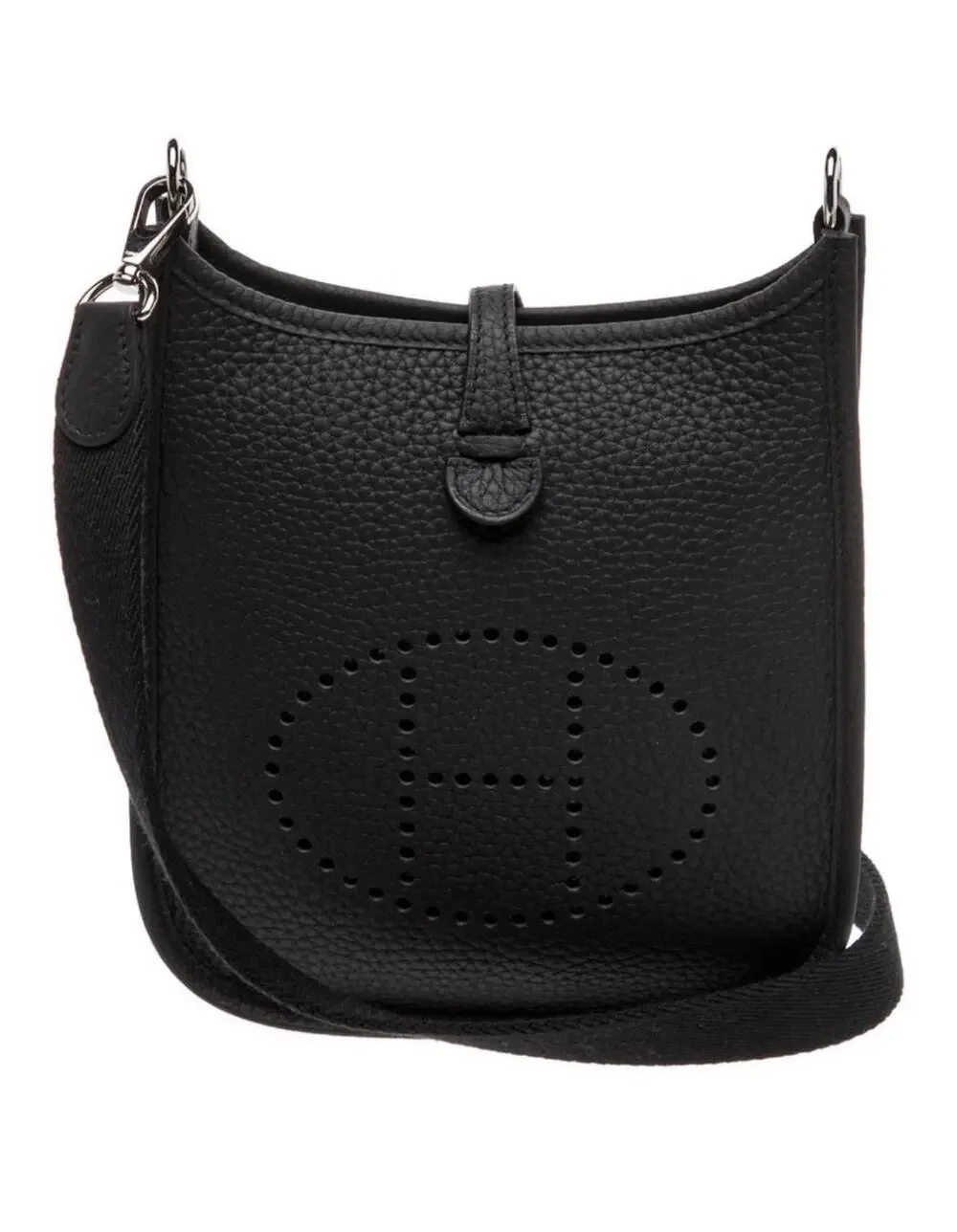 Hermès Evelyne TPM 16 Noir Clemence PHW 2025 Full Set Factory Sealed Strap